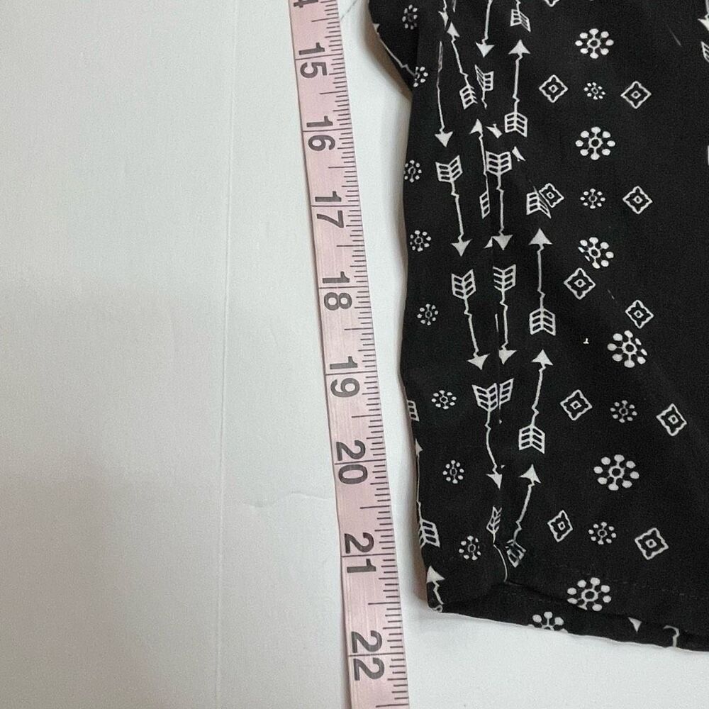 Oversize Boho One Piece Black and White Print Jumpsuit Size Medium - Picture 9 of 10